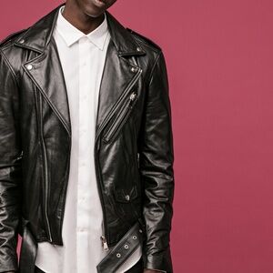 LEATHER JACKET - Black